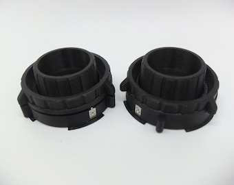 Akai Nab Adapter PREMIUM Pair Set black / black Revox Pioneer replica 3D NEW