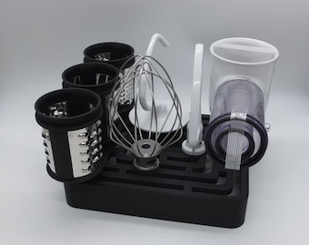 KitchenAid attachments holder for standard attachments and grater attachments stand storage stowing storing 3D NEW