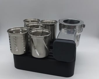 Kenwood Chef Grater Rasp Holder for 6 Attachments Stand Storage Stowing Storing 3D