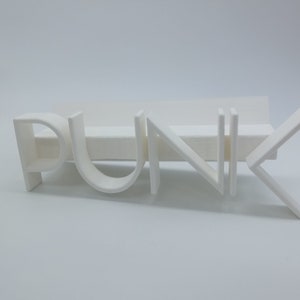 LP Vinyl Records wall mount Wall Mount PUNK Font 3D New Color Selectable