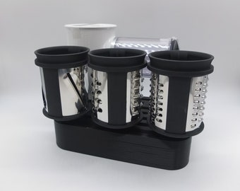 KitchenAid Grater Rasp Holder for 4 Attachments Stand Storage Storing 3D NEW Art Deco Style