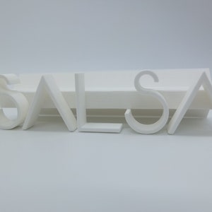 LP Vinyl Records wall mount Wall Mount SALSA Font 3D New Color Selectable