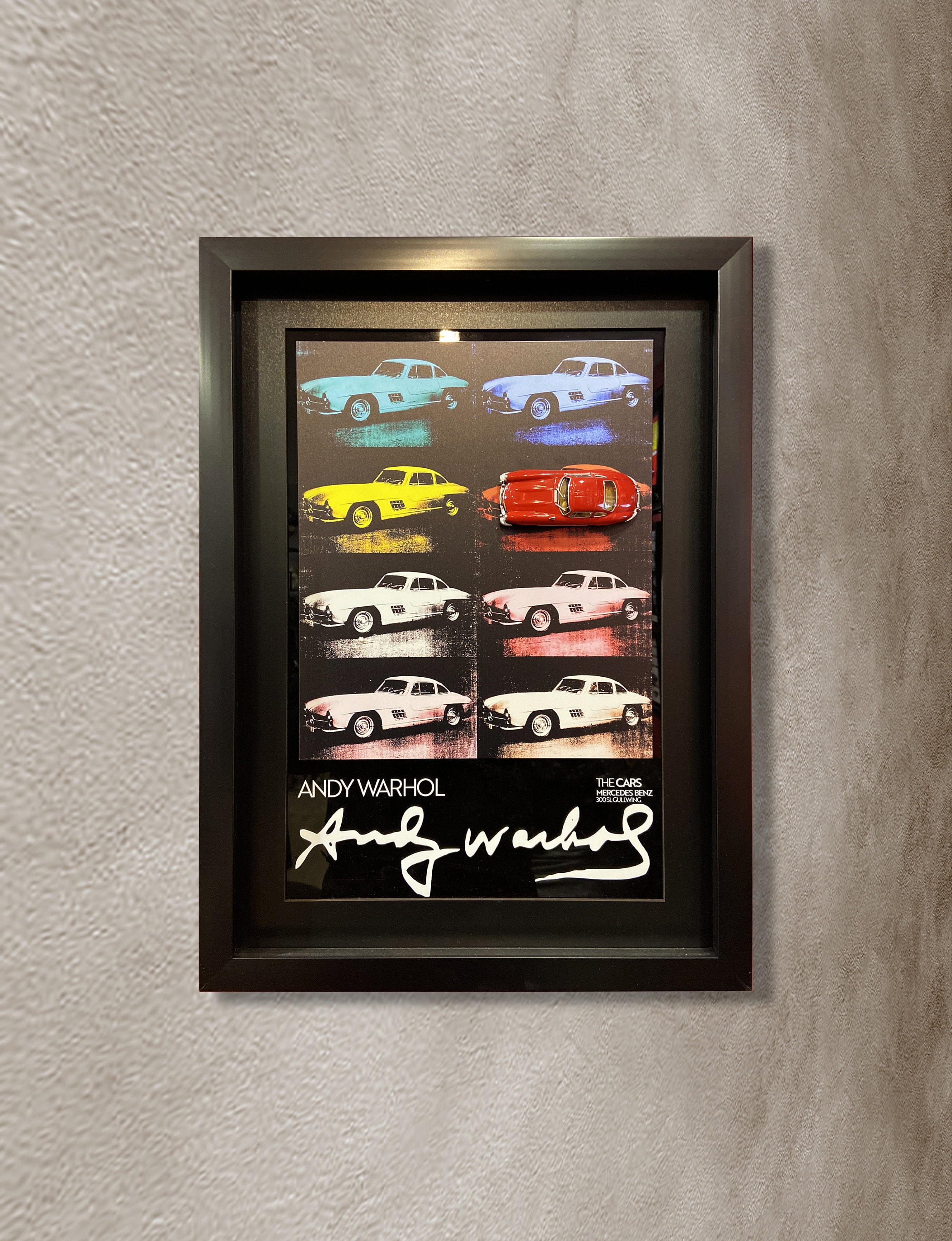 【アンディウォーホル】大型額装メルセデスアート アンディ・ウォーホル メルセデス・カー・コレクション ポスター：額