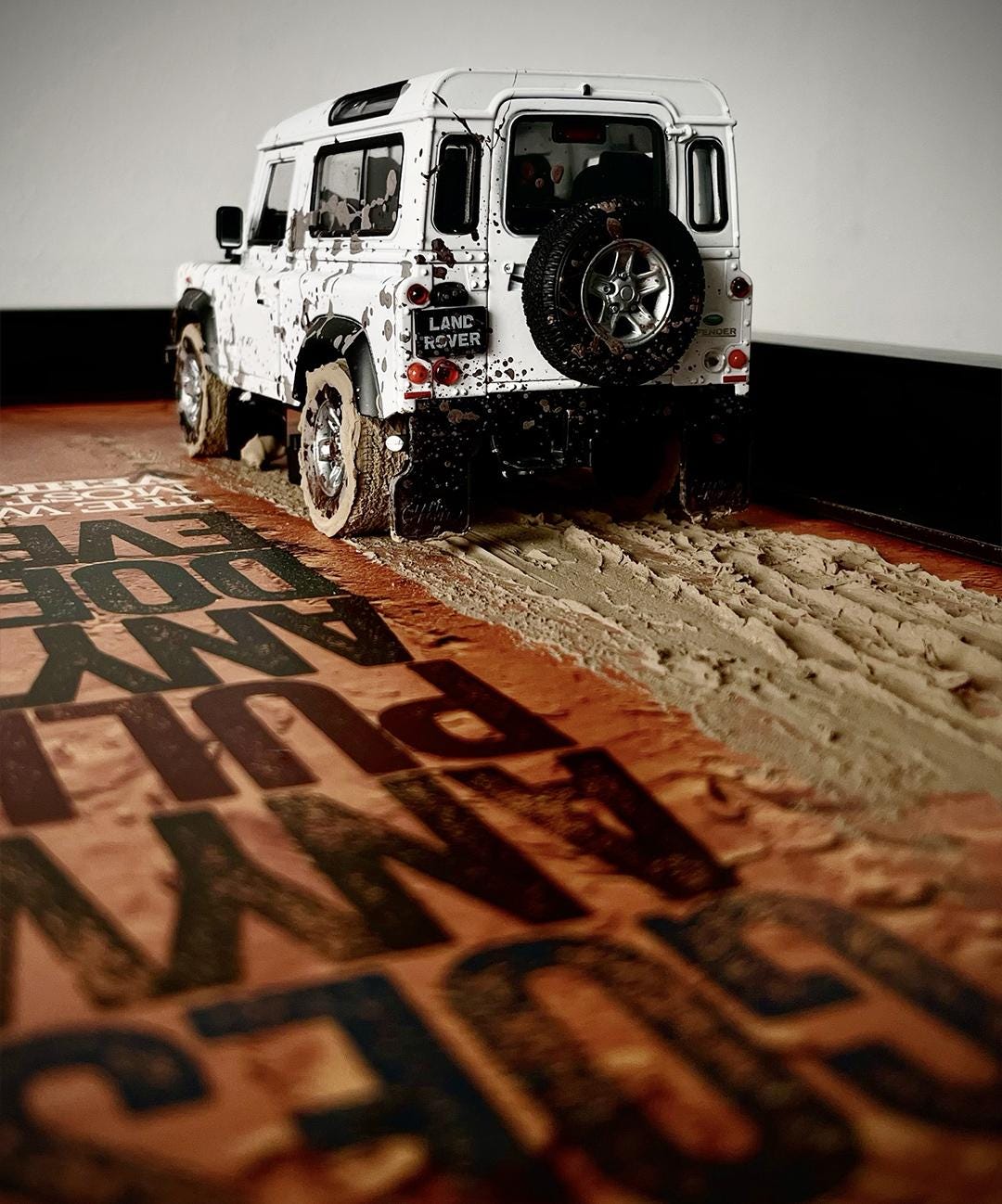 Handmade Land Rover Defender Poster: Diecast Model Car Collection - Etsy