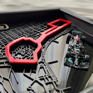 Circuitkaart van Bakoe en F1-autolijst