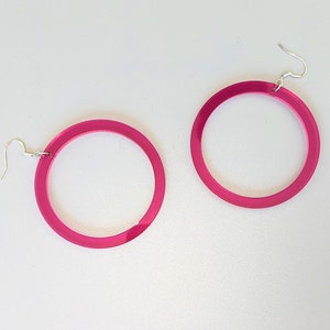 HOLLOWED OUT ROUND earrings, unique creation, original, looked, pretty, light, customizable