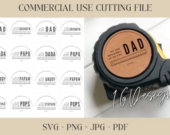 Fathers Day, Dad Ruler SVG | Loved Beyond Measure SVG, PNG | Digital Download | Printable, Cricut & Silhouette |