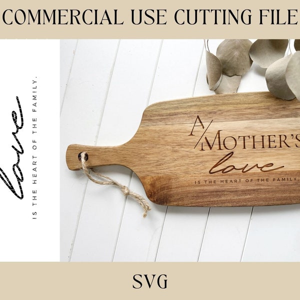 Mothers Love Board Catch All Tray Designs SVG | Key Tray | Digital Download | Laser File | Mothers Day | Mom Gift | Cutting Board File