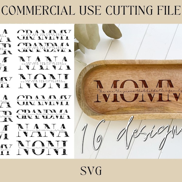 Mom Grandma Piece That Holds Us Together SVG | Key Tray | Digital Download | Laser File | Mothers Day | Mom Gift | Cutting Board