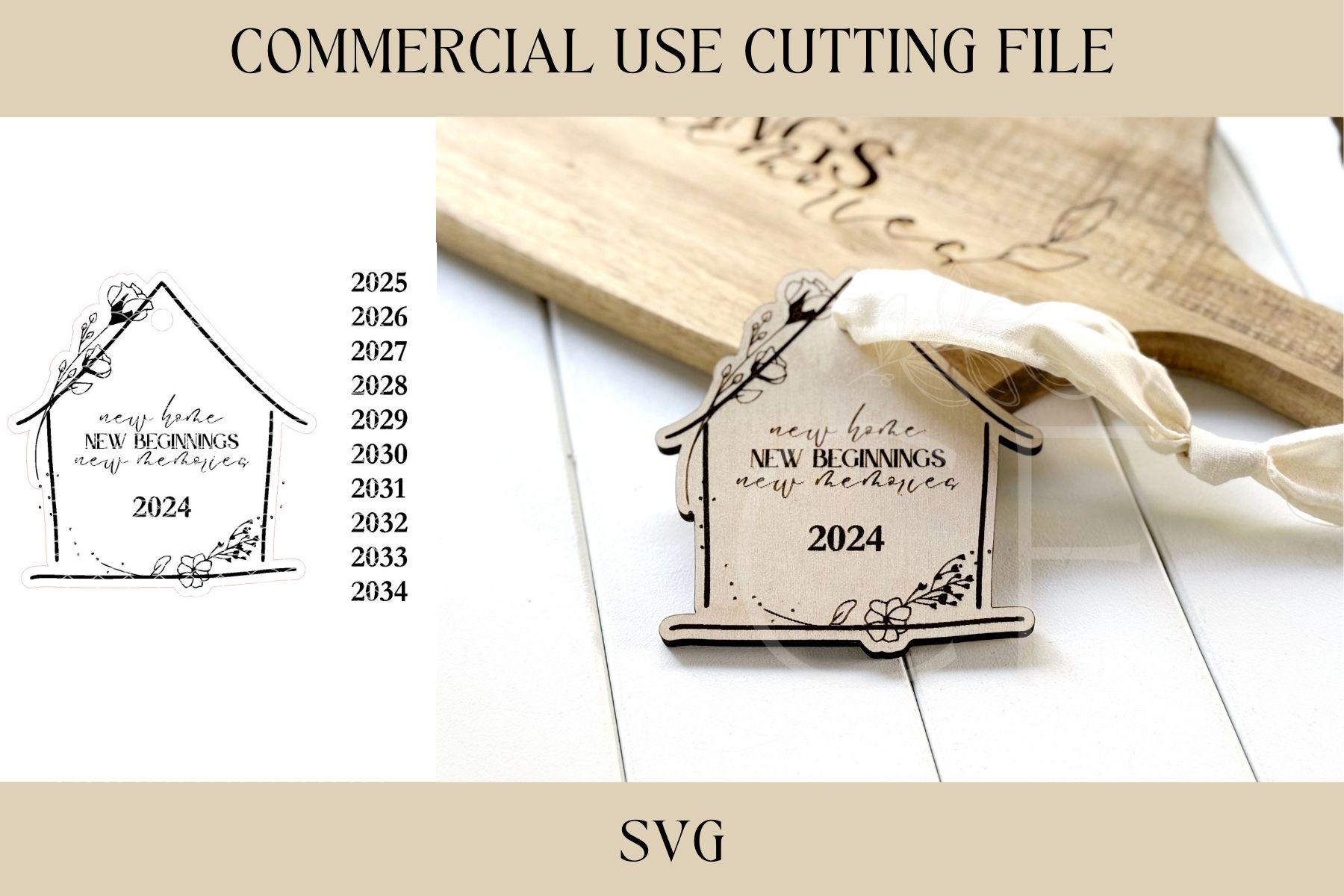 New Home New Beginnings New Memories Ornaments SVG | Realtor SVG, PNG | Digital Download | Laser Ready File | Housewarming