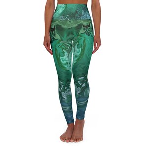 High Waisted Yoga Leggings (AOP) | Stylish Activewear for Fitness Enthusiasts | Perfect for Yoga, Gym, and Everyday Wear