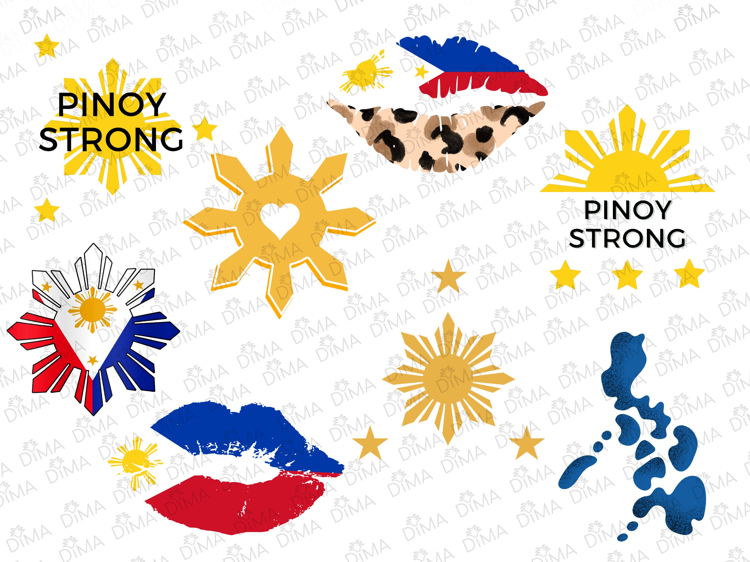 Filipino American Flag Tattoo