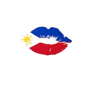 Philippines Lips Cut Vinyl Decals