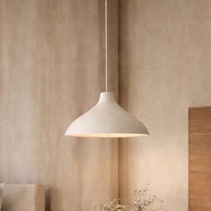 Sample Tiles: Stoneware Matte Glaze Swatch, White Black Terracotta, Luna Pendant Light