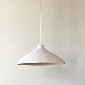 Luna Ceramic Pendant Light, Stoneware Pendant Light, White Pendant Light, Black Pendant Light, Terracotta Light, Stone Hanging Light