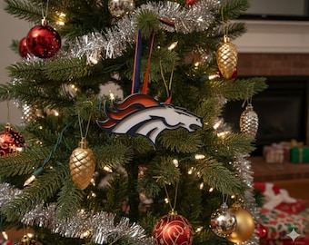 Denver Broncos Christmas Ornament