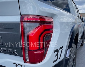 37" Bedside & Tailgate Decals Raptor
