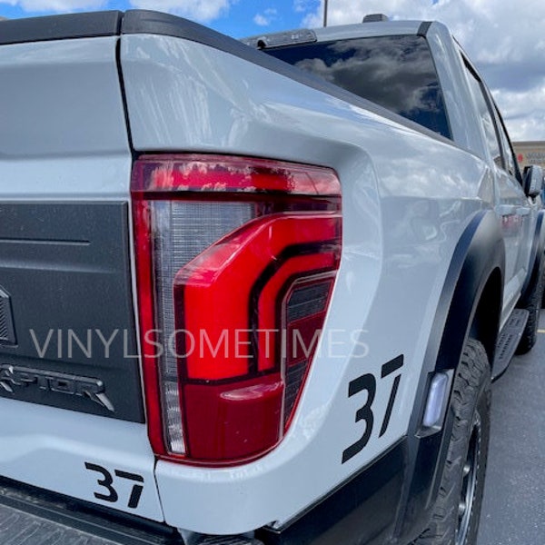 37" Bedside & Tailgate Decals Raptor