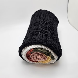 Crochet Sushi Roll Scarf