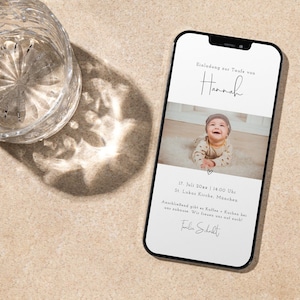 Convite Digital de Batismo NALA, Modelo Faça Você Mesmo, Convite de Batismo para Igreja para Crianças, envio via Whatsapp + E-mail, personalizável, download instantâneo