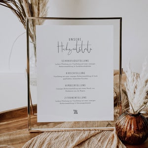 NALA Personalisierbares Poster Hochzeitstorte, digitale DIY Vorlage, Deko Idee, Füllung Etagen Kuchen Hochzeit, PDF | A4, A5, 10x15cm