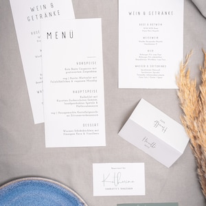 Set di decorazioni per la tavola NALA, modello digitale fai-da-te, carta menu, bevande, menu di nozze, cena di nozze, personalizzabile, download istantaneo | Fascio