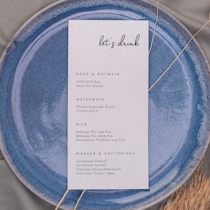 Menu napojów TIMON, cyfrowy szablon DIY, menu weselne, wybór napojów winnych, natychmiastowe pobieranie, PDF, konfigurowalny | W 2 formatach