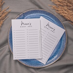 TIMON Baby Party Game, Plantilla Digital DIY, Tarjetas ABC para Rellenar, Baby Shower A-Z, Personalizable, Descarga Instantánea / Din A4 + A5