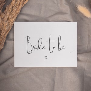 NALA Bride to be card, modèle de bricolage numérique, invitation JGA, carte postale de demoiselles d’honneur, personnalisable, téléchargement instantané, PDF | Paysage Din A6