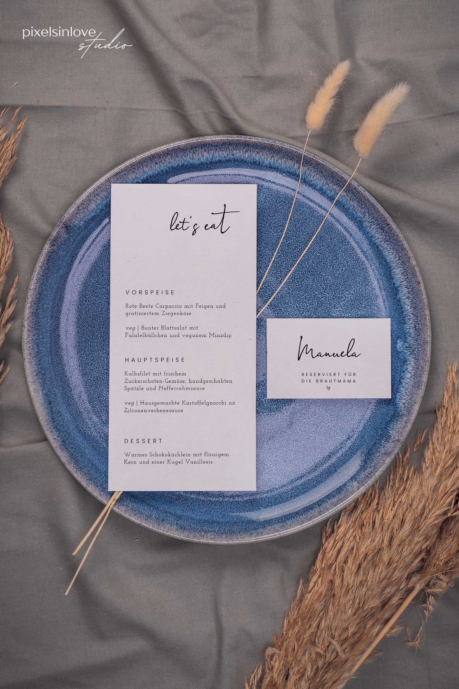 TIMON Reserved Place Card, Digital DIY Template, Flat or Folding Card ...