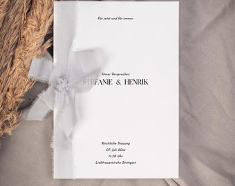 PUMBAA Wedding Vows, Digital DIY Template, Wedding Promises, Wedding Vow Card, His and Her Words, Wedding, Registry Office, Instant Download | DIN A5