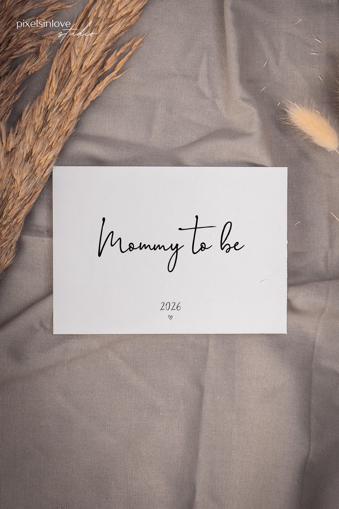 TIMON Card Mommy to Be, Digital DIY Template, Baby Announcement ...