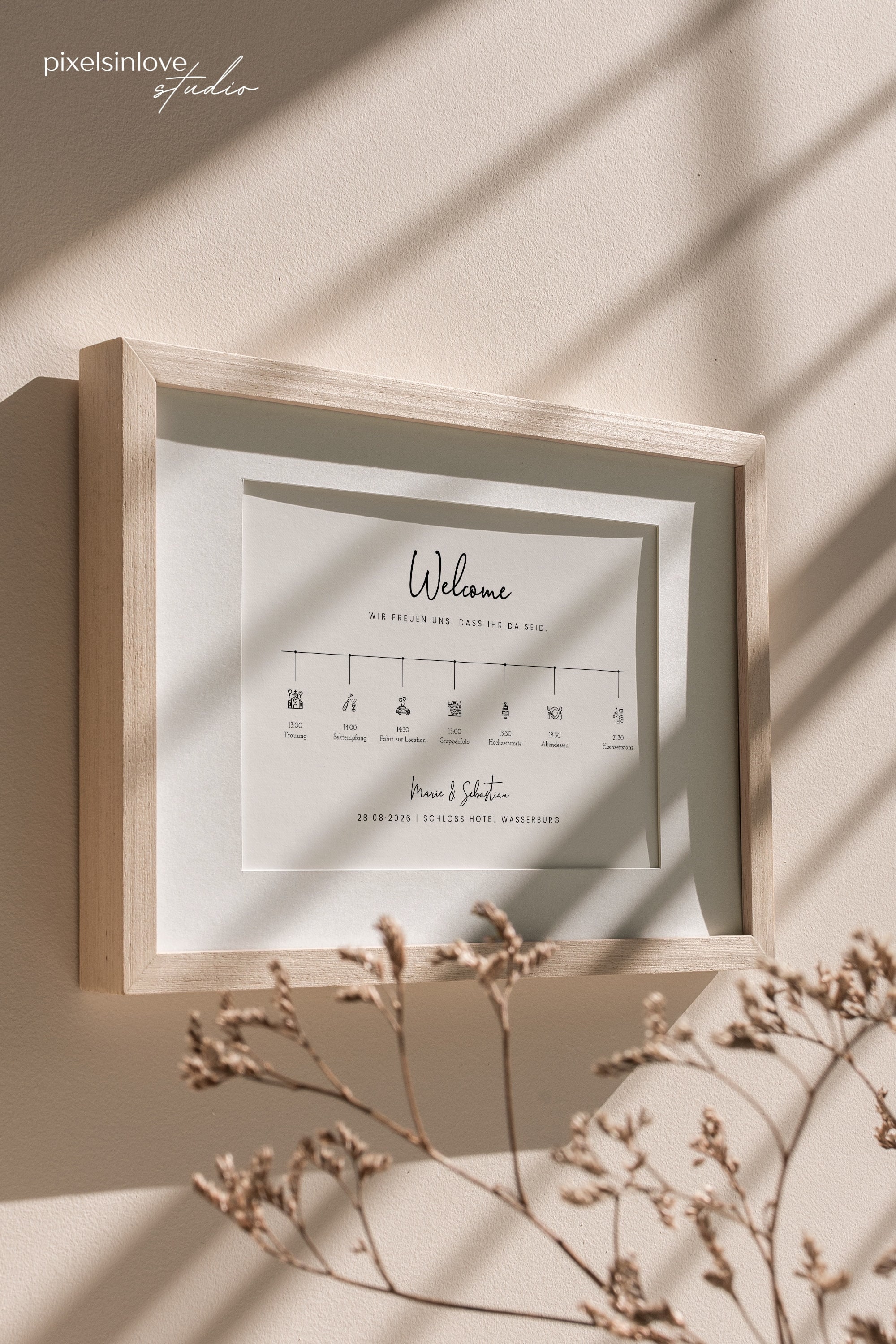 TIMON Welcome Sign With Daily Schedule and Icons, Digital DIY Template ...