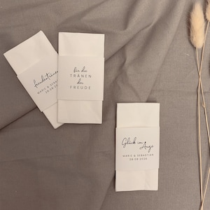 TIMON tears of joy banderole, digital DIY template, handkerchief insert wedding, desired text can be personalized, immediate download | 15 x 5 cm