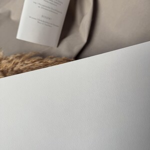Set of 5 DIN A4 160g paper with textured embossing for weddings, invitations, birthdays, christenings, baby showers, DIY craft paper image 3