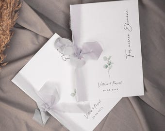 KIARA Wedding Vows, Digital DIY Template, Wedding Promises, Wedding Vow Card, His and Her Words, Wedding, Registry Office, Instant Download | DIN A5