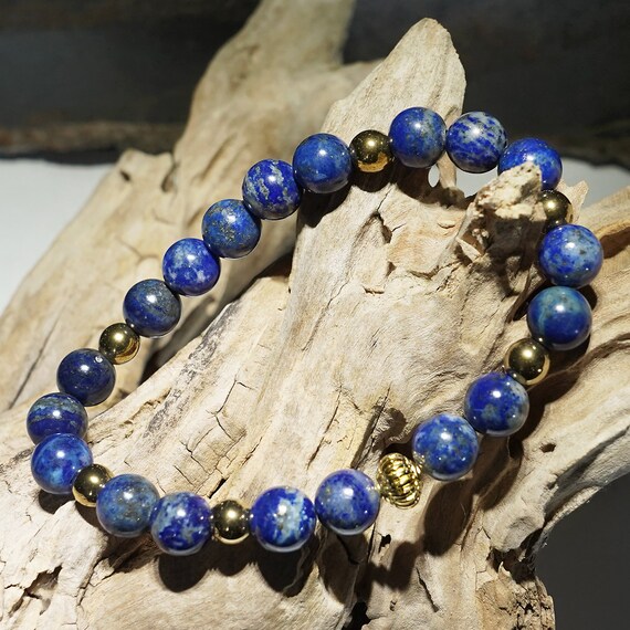 Unisex lapis lazuli best sale bracelet