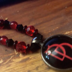 Daredevil inspired beaded necklace