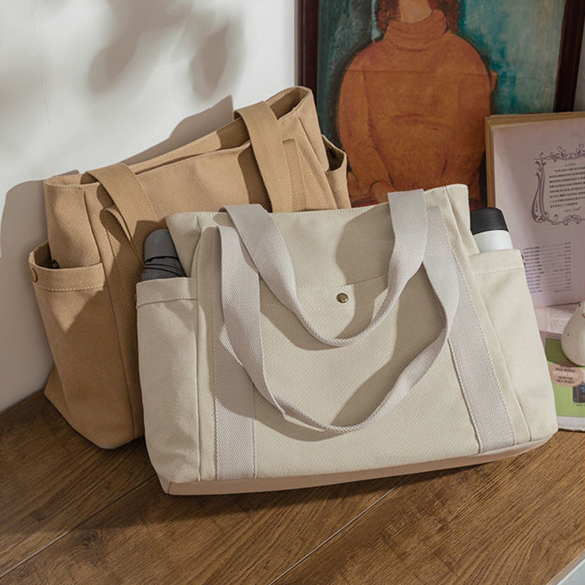 Corduroy Luxury Designer Handbags Casual Shopper High Quality Tote