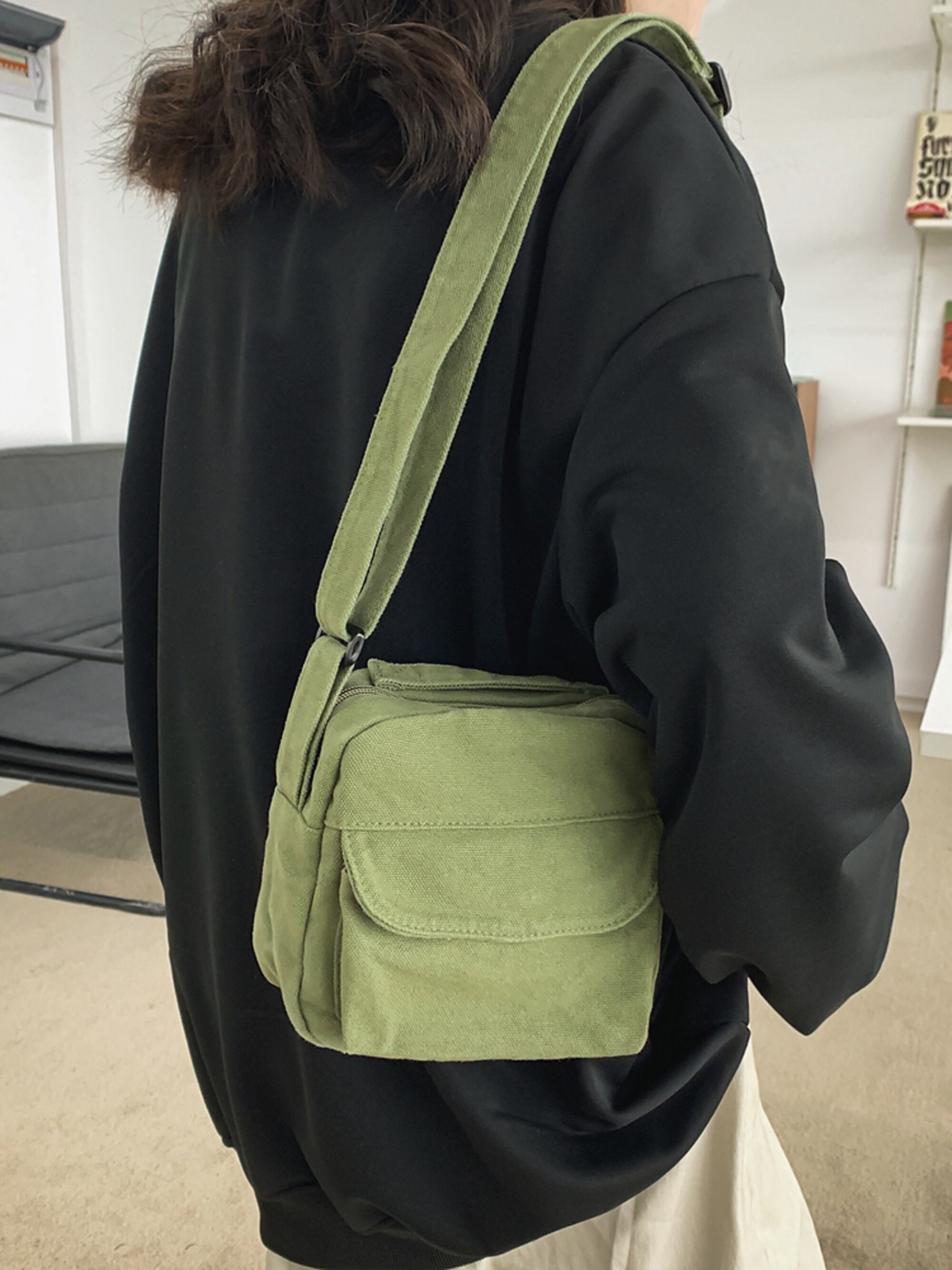 Small canvas shoulder hotsell bag