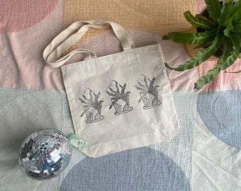 Bird's Nest Fern Tote Bag | Plant Tote Bag | Gifts for Plant Lovers | Farmer's Market Bag | Aloe Plant Bag | Cottage Core Tote Bag