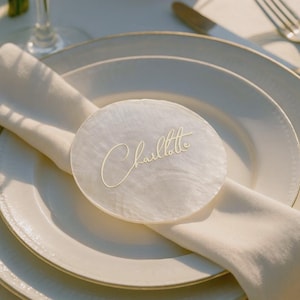 Capiz Shell Placeringskort, Bröllopsplaceringskort, Bröllopsdekorationer, Bröllopsgåvor