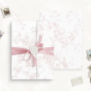 Papel de vitela francés precortado con rosas rosas, vitela para invitaciones de boda, sobres de vitela para bodas, papel vitela, vitela personalizada, papelería para bodas