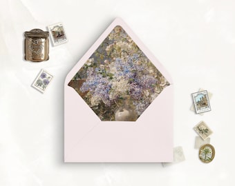 Marie Egner Printable Envelope Liner, A7, Euro Flap, Square Flap, 6.5 Square, A6, 5.75 Square, 4 Bar, A2 for 5x7 Invitation Card