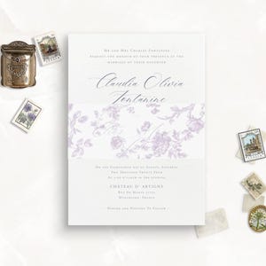 Banda de papel vitela precortada para tarjetas de invitación de boda, toile lila, banda de papel vitela para invitación de 5x7, banda de papel vitela, envoltura de papel vitela