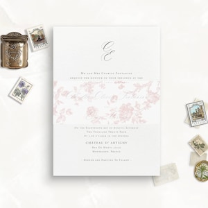 Banda de papel vitela precortada para tarjetas de invitación de boda, toile rosa peonía, banda de papel vitela para invitación de 5x7, banda de papel vitela, envoltura de papel vitela