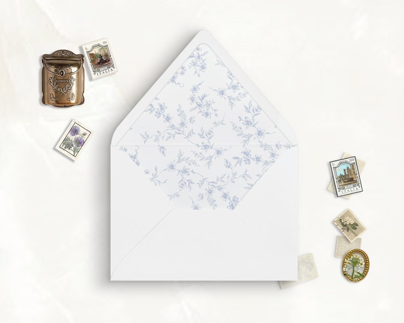 Printable Vellum Wrap and Envelope Liner for Wedding Invitation Card ...