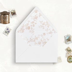 Printable Vellum Wrap and Envelope Liner for Wedding Invitation Card ...
