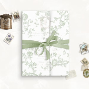 Pergamentverpackung für Hochzeitseinladungskarte, Vintage französische Hochzeitspapeterie, Pergamenthülle, Pergamenthülle, Pergamenthülle, Hochzeitseinladungskarte