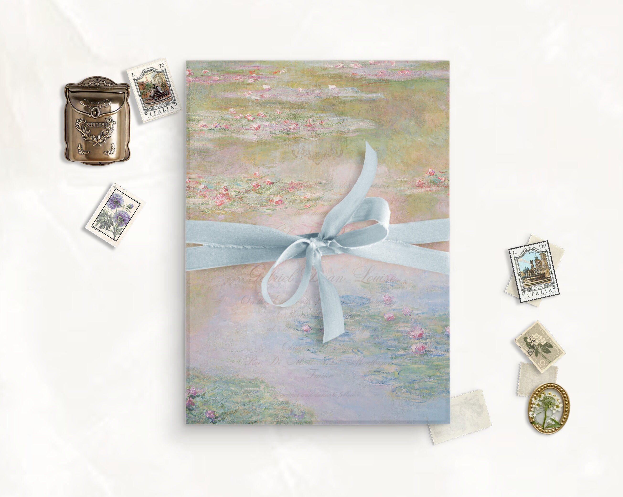 Printable Vellum Overlay for Wedding Invitation Card, Fine Art Vellum ...